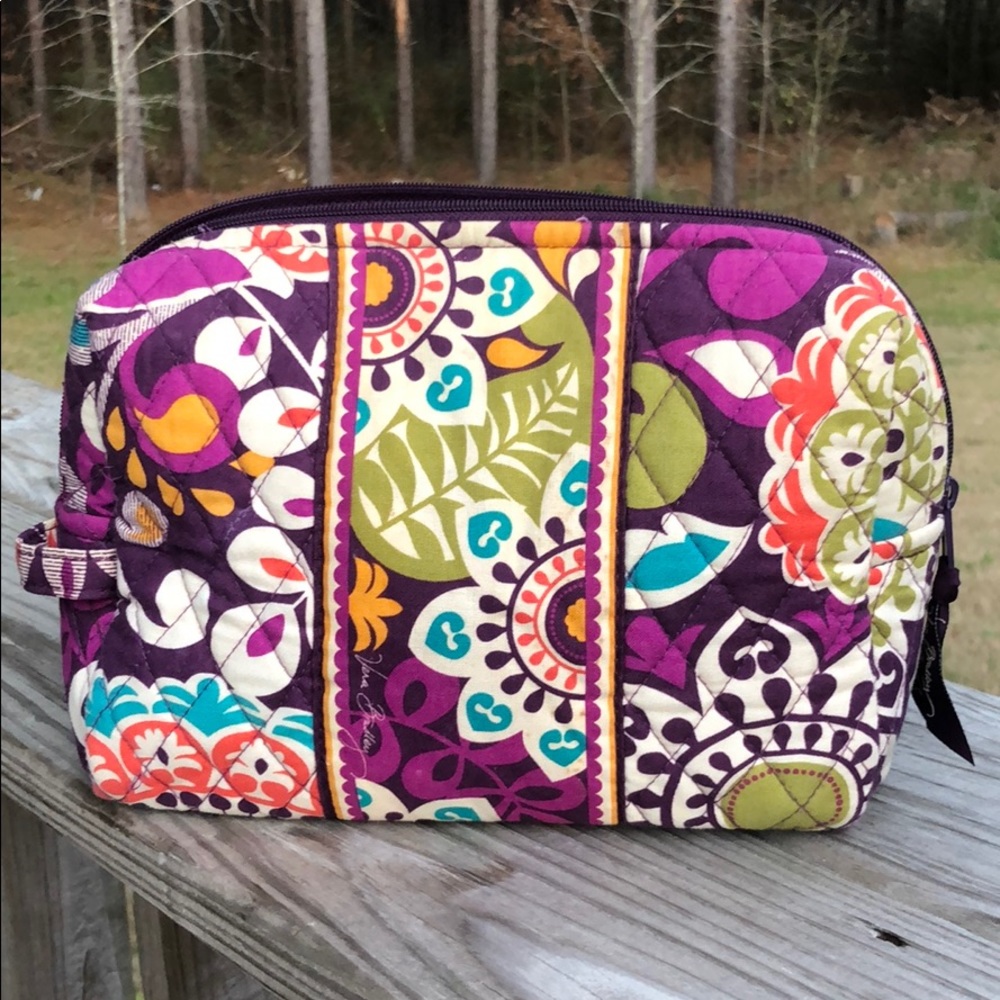 Vera Bradley Plum Crazy Large Cosmetic